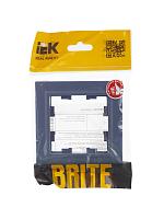 Дополнительная картинка BRITE Рамка 1-мест. РУ-1-БрМ мар. IEK