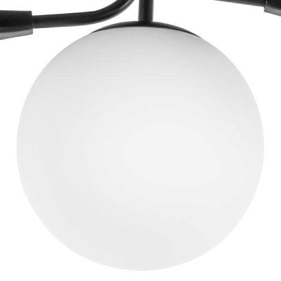 Потолочные 815557  MX22502-5A  Люстра CROCO 5х5W  led  G9 ЧЕРНЫЙ МАТОВЫЙ - БЕЛЫЙ  в комплекте, доставка по Казахстану 