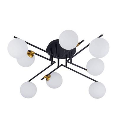 Потолочные Потолочная люстра Arte Lamp GEMINI A2243PL-8BK, доставка по Казахстану 