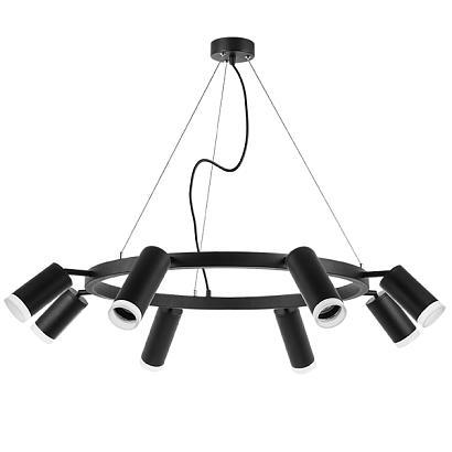 lr0188743740 подвесной светильник rullo 8х50w gu10 черный (571018+214437-4+214487-4+202430-8), доставка по Казахстану 