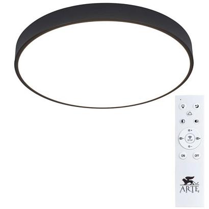 люстры потолочный светодиодный светильник arte lamp arena a2672pl-1bk, доставка по Казахстану 