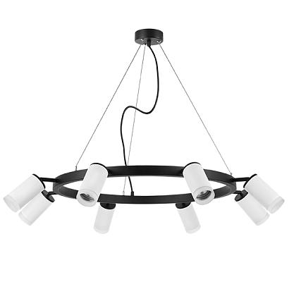 люстры lr0183680 подвесной светильник rullo 8х50w gu10 черный/белый (571018+214436-8+202430-8), доставка по Казахстану 
