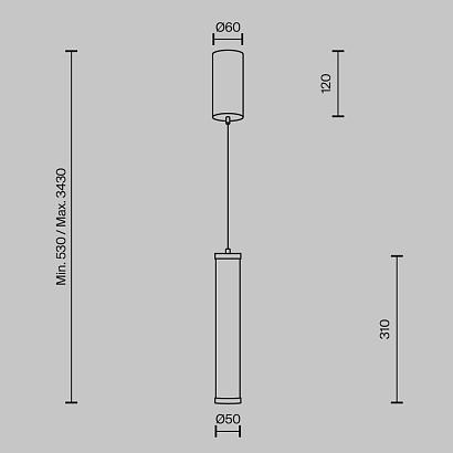 Подвесные Подвесной светильник Maytoni MOD464PL-L8BSK Yora, доставка по Казахстану 