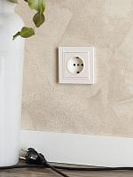 BRITE Рамка 1-мест. IP44 РУ-1-БрЖ-44 жемч. IEK 