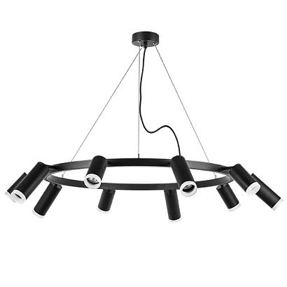 люстры lr0203758750 подвесной светильник rullo 10х50w gu10 черный (571020+214437-5+214487-5+202430-10), доставка по Казахстану 