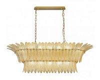 newport 8800 8819/s gold , подвесной светильник, gold clear glass with light yellow sand  l120*65*h37/200 cm e14 19*60w, доставка по Казахстану 