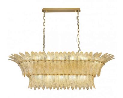 newport 8800 8819/s gold , подвесной светильник, gold clear glass with light yellow sand  l120*65*h37/200 cm e14 19*60w, доставка по Казахстану 