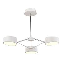 люстры sle6005-502-03 светильник потолочный белый/белый led 3*10w valle, доставка по Казахстану 