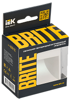 BRITE Подсветка LED встраиваемая ПЛ20-БрЖ жемч. IEK 