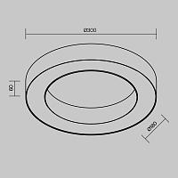 Дополнительная картинка Потолочный светильник Technical C093CL-24W3K-B