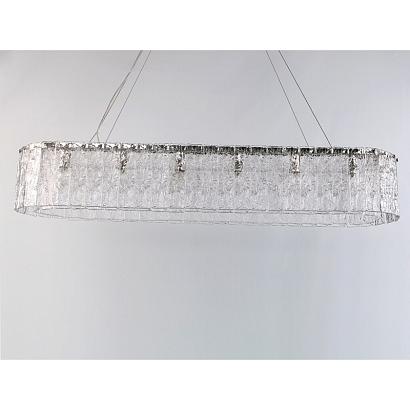newport 10820 10820/120 oval , подвесной светильник, nickel clear crystal l120*32*h24 cm e14 16*60w, доставка по Казахстану 