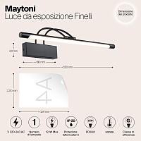 Дополнительная картинка Подсветка для картин Maytoni Finelli MIR004WL-L12B