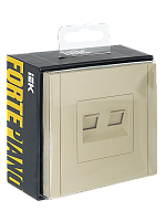 FORTE&PIANO Роз. комп. 2-ая RJ45 кат.5E FP433 ван. IEK 