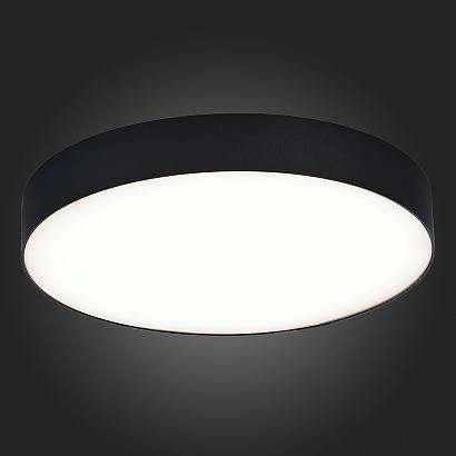 люстры st606.442.48 светильник потолочный черный led 1*48w 4000k 4 320lm ra>85 120° ip20 d400xh55 185-265v, доставка по Казахстану 