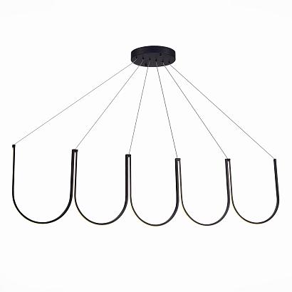 люстры sl6202.413.01 светильник подвесной st-luce черный led 1*68w 3000k, доставка по Казахстану 