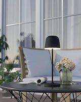 900457 настольная лампа MANNERA, 2,2W, USB TYPE-C, 2,2W-LED-, алюминий, сталь-черный. Предназначен  использование светодиод. ламп. цок. LED. Источник 