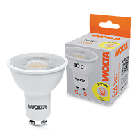 Дополнительная картинка Светодиодная лампа WOLTA WSTD-PAR16-220V10W3KGU10-L PAR16 с линзой 10Вт 800лм 3000К GU10 угол 60° 1/50
