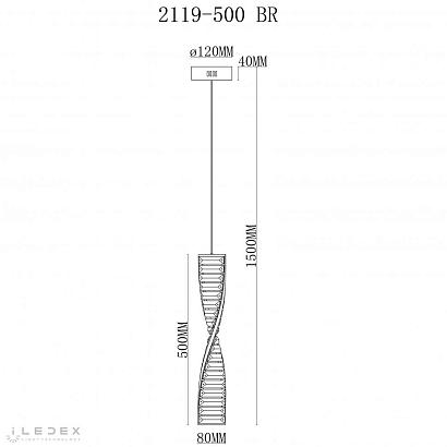 светильник подвесной iledex woodstock iledex 2119-500 br, доставка по Казахстану 