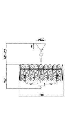 люстры люстра maytoni mod122pl-06bs, доставка по Казахстану 