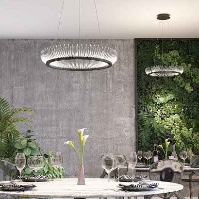 подвесной светодиодный светильник odeon light fire ring 3863/61l, доставка по Казахстану 