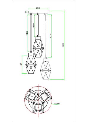 люстры люстра maytoni mod325pl-03g, доставка по Казахстану 