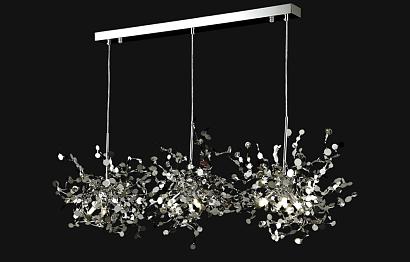 светильник подвесной crystal lux garden sp3х3 l1200 chrome crystal lux 1861/209, доставка по Казахстану 