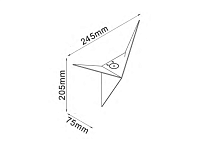 Бра декор. TRIK , черн., 3Вт, 4500K, IP20, GW-9103-3-BL-NW