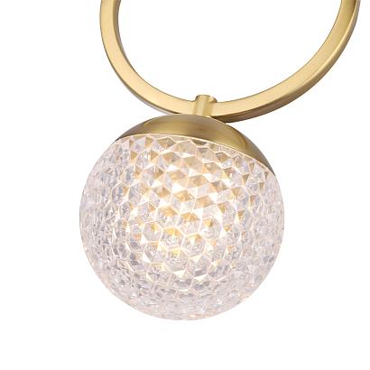 светильник подвесной crystal lux carolina sp1 v1 brass crystal lux 0330/201, доставка по Казахстану 