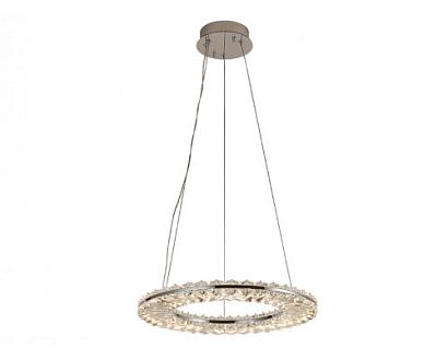 newport 8240 8241/400 chrome , подвесной светильник, chrome сlear crystal d40*h3,3/250 см led strip 27w 3100k 2970lm, доставка по Казахстану 