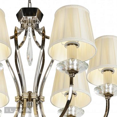 люстры подвесная люстра ilamp charm p2508-6 nic, доставка по Казахстану 