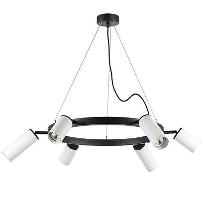 люстры lr016363863 подвесной светильник rullo 6х50w gu10 черный (571016+214436-3+214486-3), доставка по Казахстану 