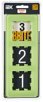 BRITE Рамка 3-мест. РУ-3-2-Бр стекло эко грин RE IEK 