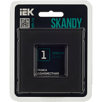 Дополнительная картинка SKANDY Рамка 1-мест. SK-F21G стекло граф. IEK