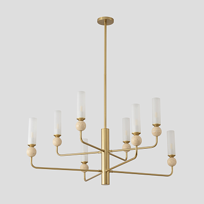 купить Люстра Crystal Lux SIMPLY SP8 BRASS Crystal Lux 4080/308 в Алматы, svet.kz, доставка по Казахстану 