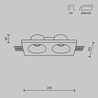 Дополнительная картинка Встраиваемый светильник Technical DL002-DW-02-W