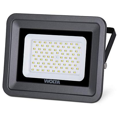 Светодиодный прожектор WOLTA WFL-70W/06 70Вт 5700К IP65 6300лм серый 250x230/190x37 1/10