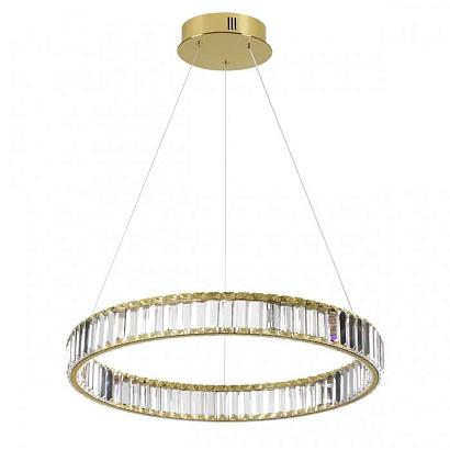 5015/36l l-vision odl23 425 золотой/прозрачный металл/хрусталь люстра led 36w 4000k 4280лм vekia, доставка по Казахстану 