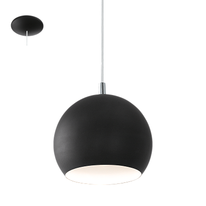 светильник подвесной petto led  hl/1 gu10 schwarz, сталь, доставка по Казахстану 