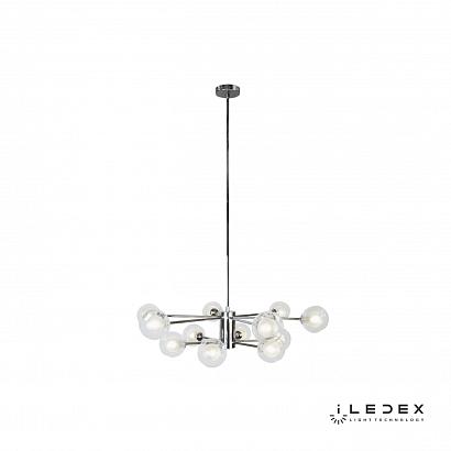 купить Потолочная люстра iLedex Modo C4458-12 Хром в Алматы, svet.kz, доставка по Казахстану 