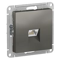 ATLASDESIGN РОЗЕТКА компьютерная RJ45, кат. 5Е, механизм, СТАЛЬ 