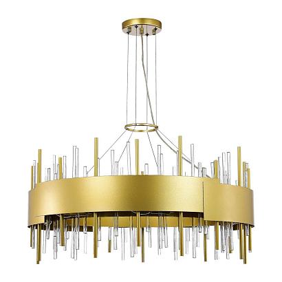 люстры sl1633.203.16 люстра подвесная st-luce матовое золото/матовое золото,прозрачный e14 16*40w, доставка по Казахстану 