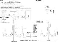 люстра crystal lux victoria 3340/308, доставка по Казахстану 