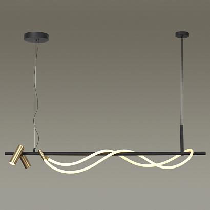 люстры 4397/30l hightech odl23 103 черный/античная бронза/металл/канат подвесной св-к ip20 led 30w 1200лм 3000k corda, доставка по Казахстану 