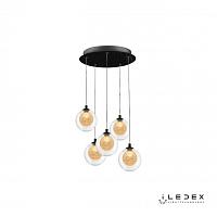 подвесная светодиодная люстра iledex oblivion c4457-5r cr, доставка по Казахстану 