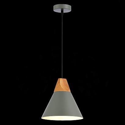  подвес серый/серый, светлое дерево e14 1*40w, доставка по Казахстану 