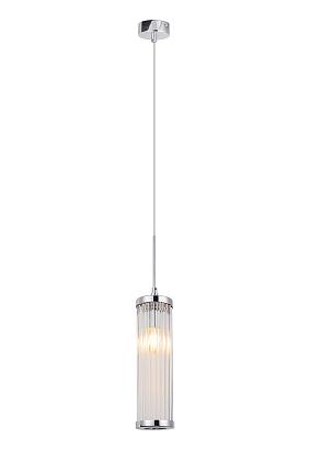светильник подвесной crystal lux tadeo sp1 d100 chrome/transparente crystal lux 3030/201, доставка по Казахстану 