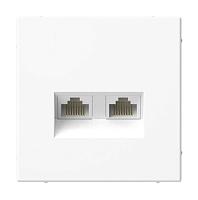 SE GAL000185 Розетка ArtGallery компьютерная RJ45 + RJ45. кат. 5E, механизм, белый 