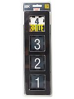 BRITE Рамка 4-мест. РУ-4-1-Бр металл черн. RE IEK 