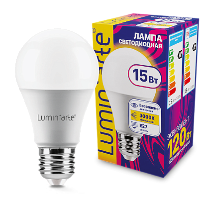 Светодиодная лампа Wolta LSTD-A60-15W3KE27 купить в Алматы svet.kz