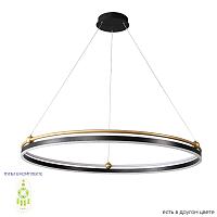 подвесной светильник crystal lux fernando sp88w led black/gold crystal lux 0621/301n, доставка по Казахстану 